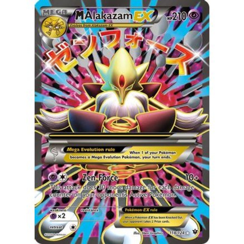 M Alakazam EX (Full Art) 118/124 - XY  Fates Collide Holofoil