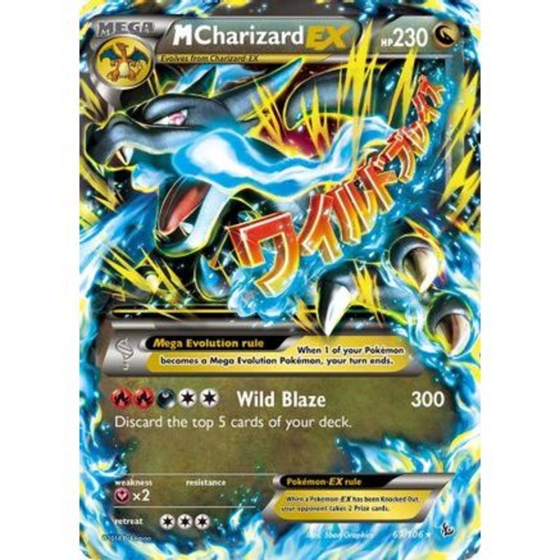 M Charizard EX (X) 69/106 - XY  Flashfire Holofoil