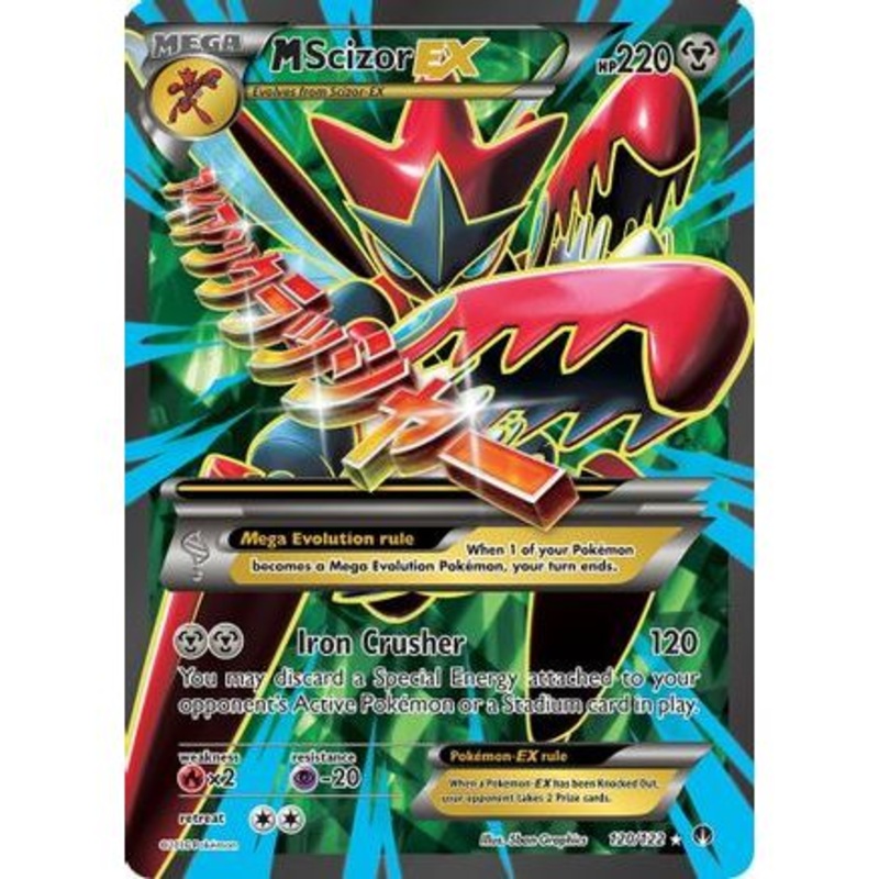 M Scizor EX (Full Art) 120/122 - XY  BREAKpoint Holofoil