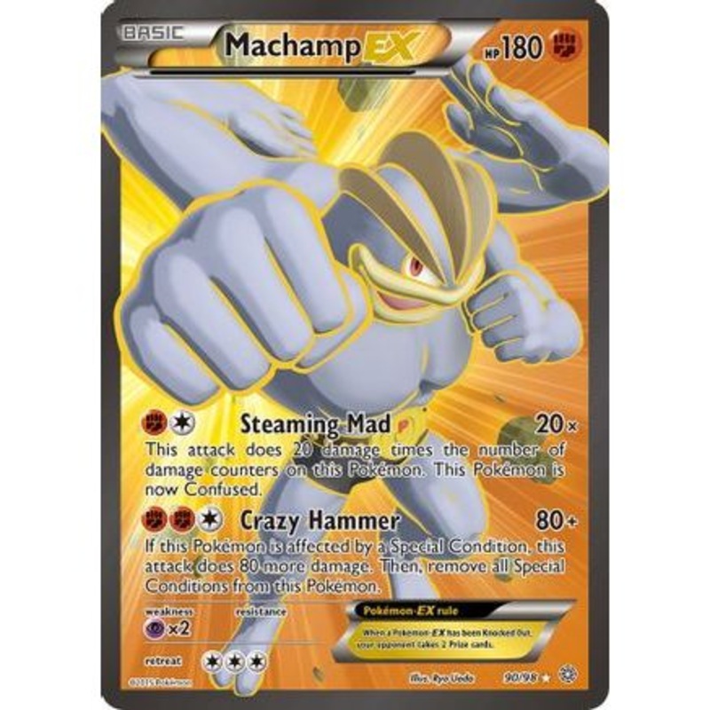 Machamp EX (90 Full Art) 90/98 - XY  Ancient Origins Holofoil