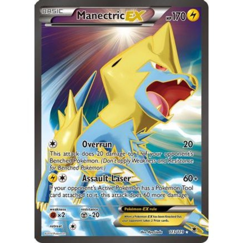 Manectric EX (113 Full Art) 113/119 - XY  Phantom Forces Holofoil