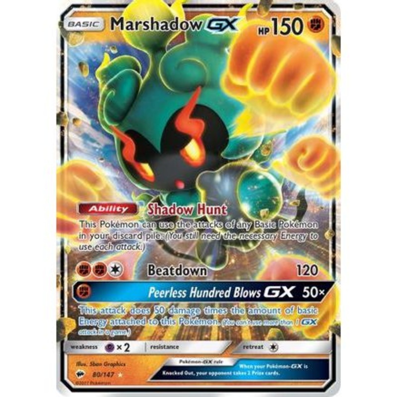 Marshadow GX 80/147 - SM  Burning Shadows Holofoil