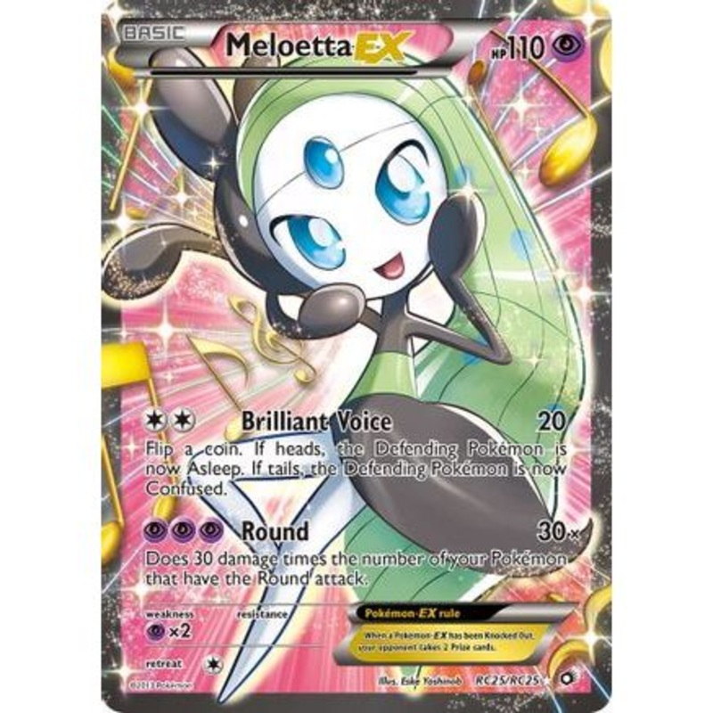 Meloetta EX (Full Art) RC25/113 - Legendary Treasures Radiant Collection Holofoil