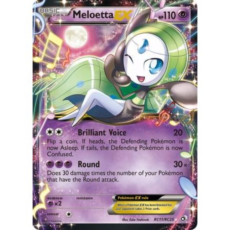 Meloetta EX RC11/113 - Legendary Treasures Radiant Collection Holofoil