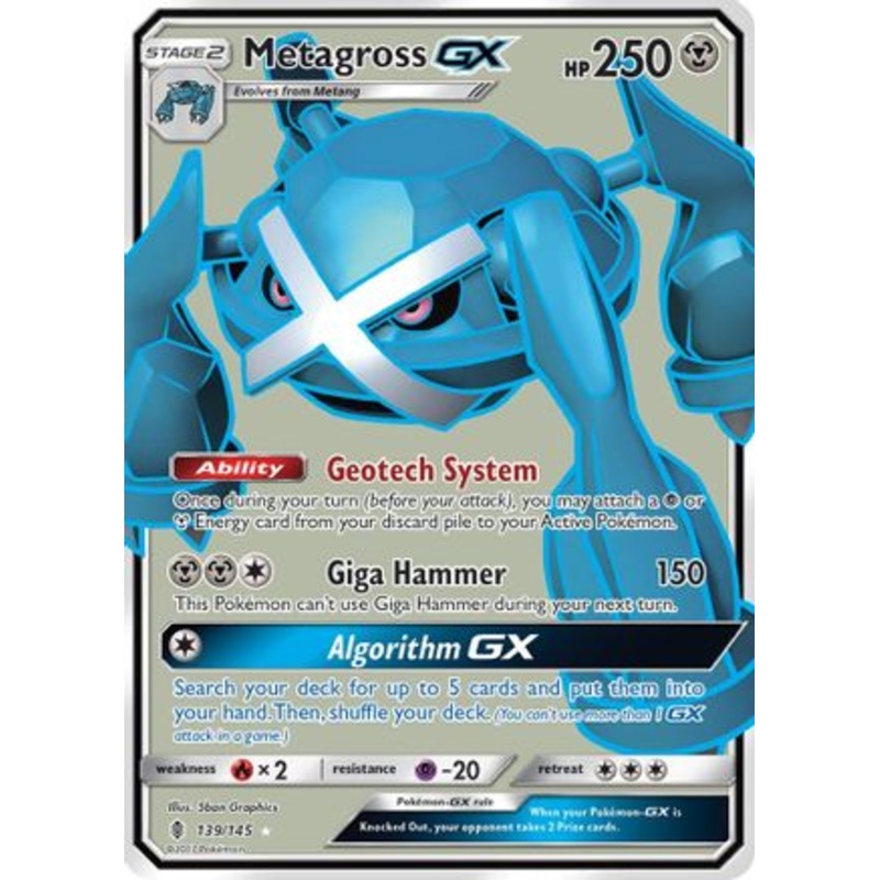 Metagross GX (Full Art) 139/145 - SM  Guardians Rising Holofoil