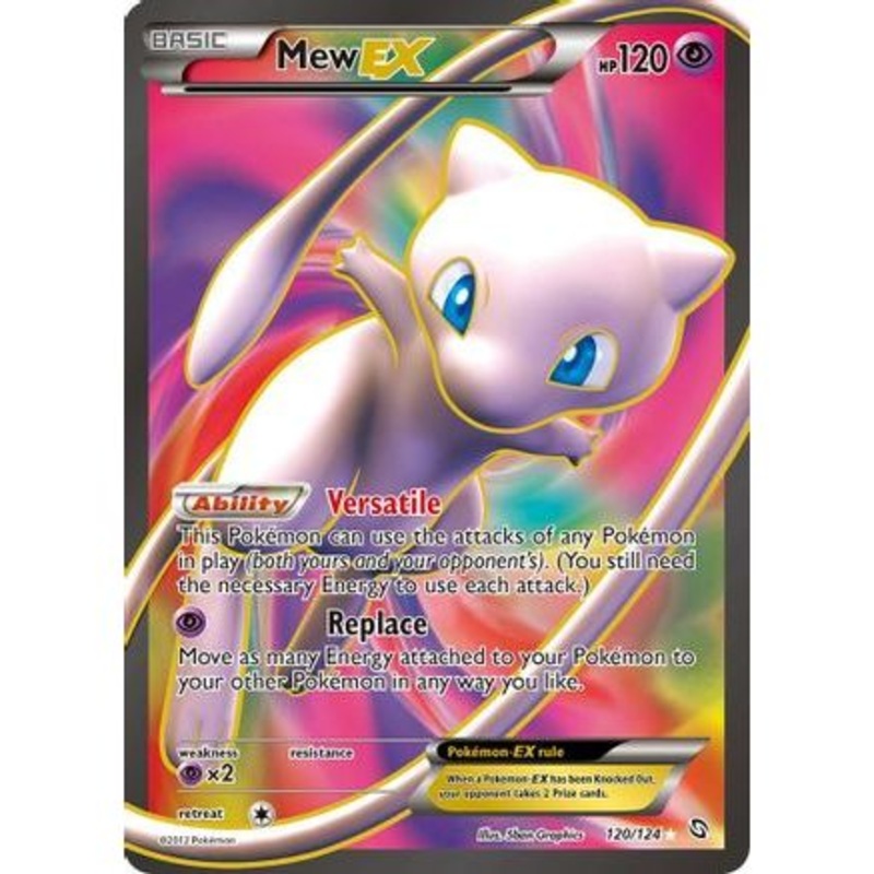 Mew EX (120 Full Art) 120/124 - Dragons Exalted Holofoil