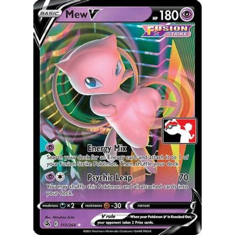 Mew V 113 - Prize Pack Series Cards Holofoil