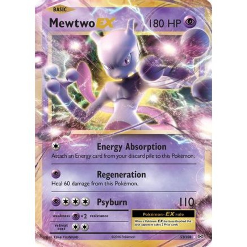 Mewtwo EX 52/108 - XY  Evolutions Holofoil