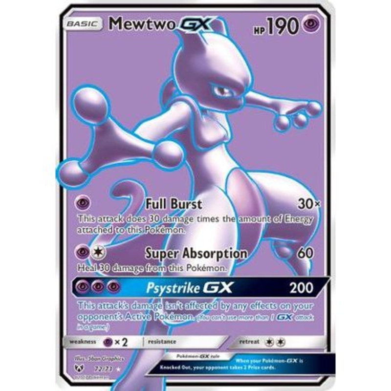 Mewtwo GX (Full Art) 72/73 - Shining Legends Holofoil
