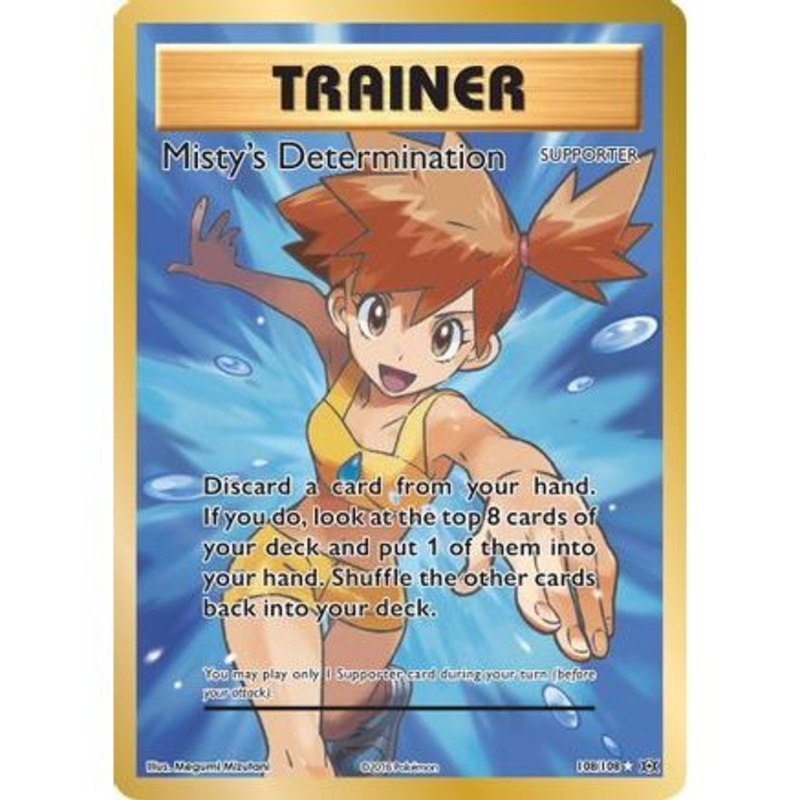 Misty's Determination (Full Art) 108/108 - XY  Evolutions Holofoil