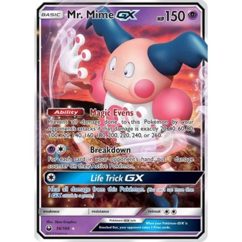 Mr. Mime GX 56/168 - SM  Celestial Storm Holofoil