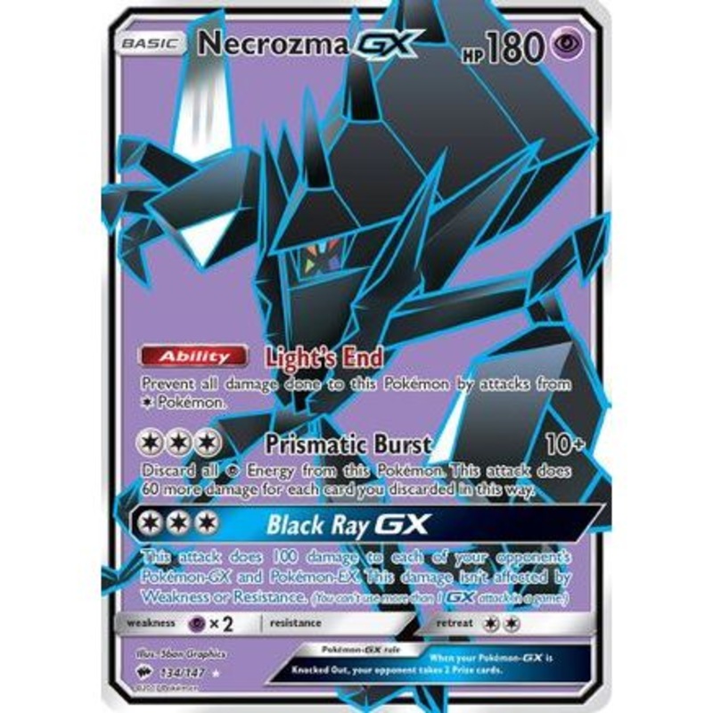 Necrozma GX (Full Art) 134/147 - SM  Burning Shadows Holofoil