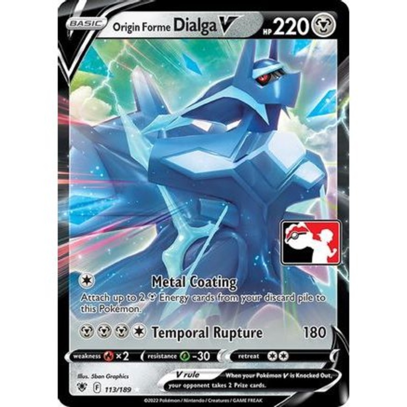 Origin Forme Dialga V 113 - Prize Pack Series Cards Holofoil