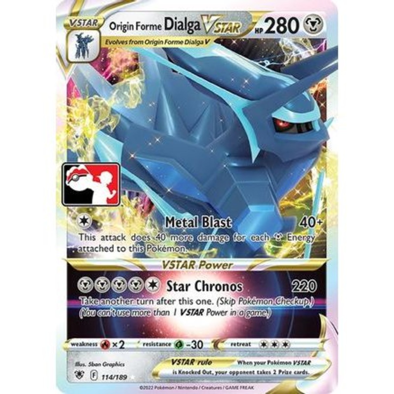 Origin Forme Dialga VSTAR 114 - Prize Pack Series Cards Holofoil