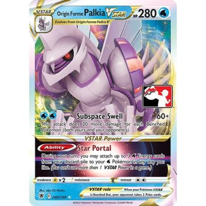 Origin Forme Palkia VSTAR 40 - Prize Pack Series Cards Holofoil
