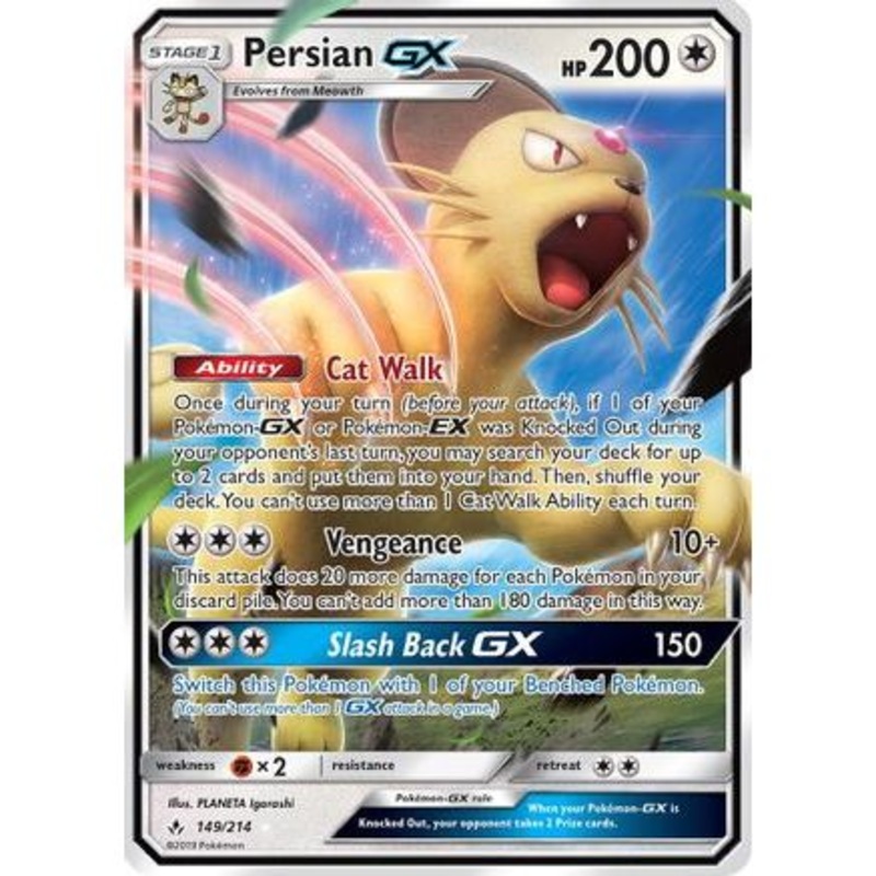 Persian GX 149/214 - SM  Unbroken Bonds Holofoil