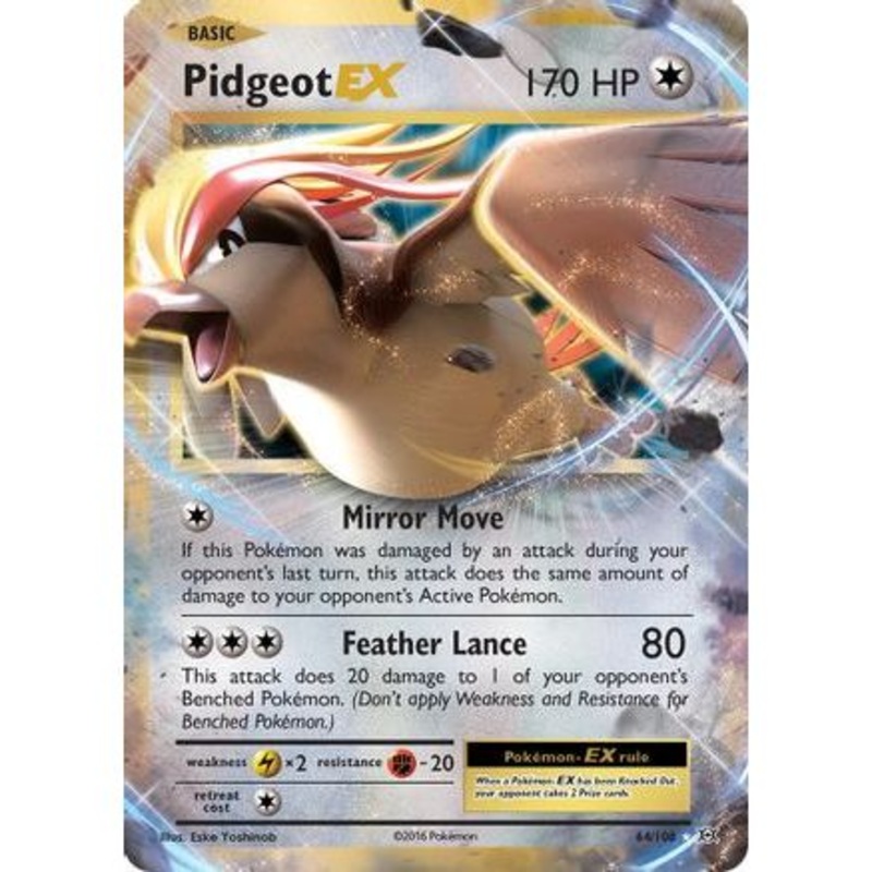 Pidgeot EX 64/108 - XY  Evolutions Holofoil