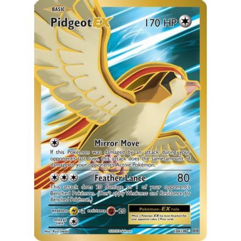 Pidgeot EX (Full Art) 104/108 - XY  Evolutions Holofoil