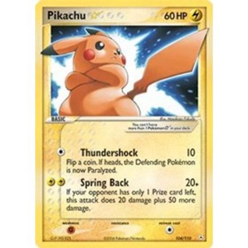 Pikachu Star 104/110 - Holon Phantoms Holofoil