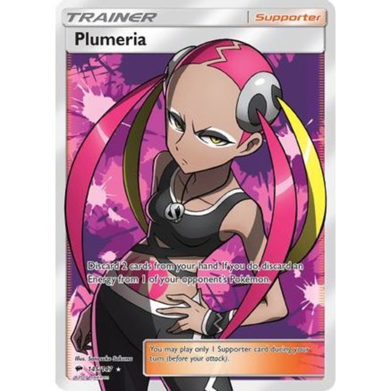 Plumeria (Full Art) 145/147 - SM  Burning Shadows Holofoil