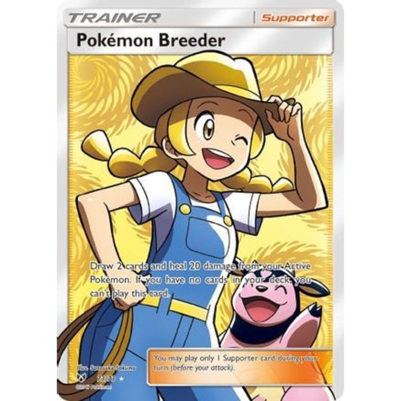 Pokemon Breeder (Full Art) 73/73 - Shining Legends Holofoil