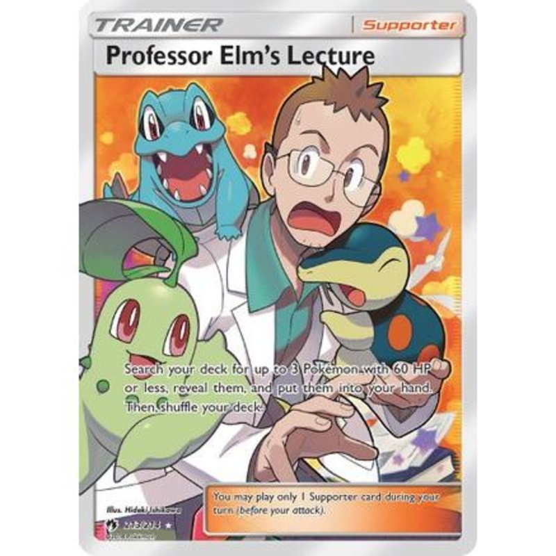Professor Elm's Lecture (Full Art) 213/214 - SM  Lost Thunder Holofoil