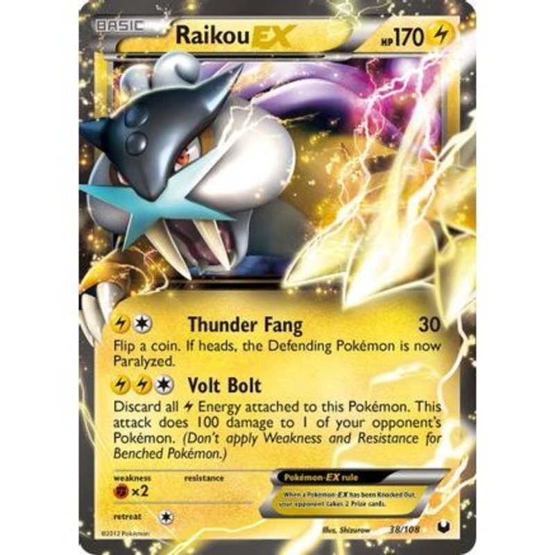 Raikou EX 38/108 - Dark Explorers Holofoil