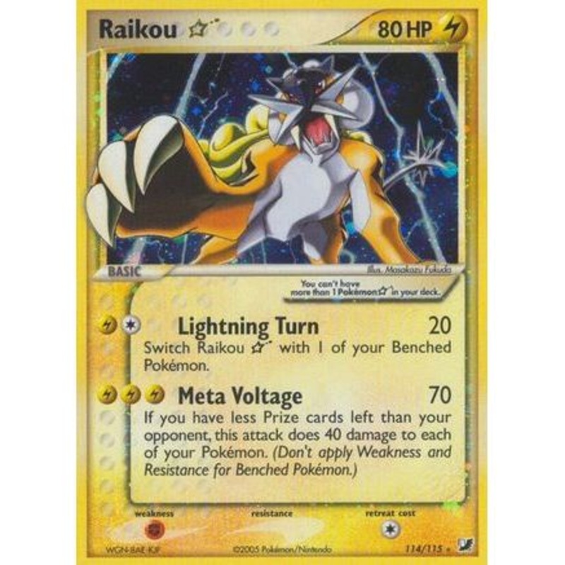 Raikou Star 114/115 - Unseen Forces Holofoil
