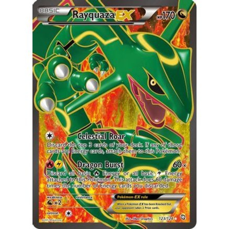 Rayquaza EX (123 Full Art) 123/124 - Dragons Exalted Holofoil