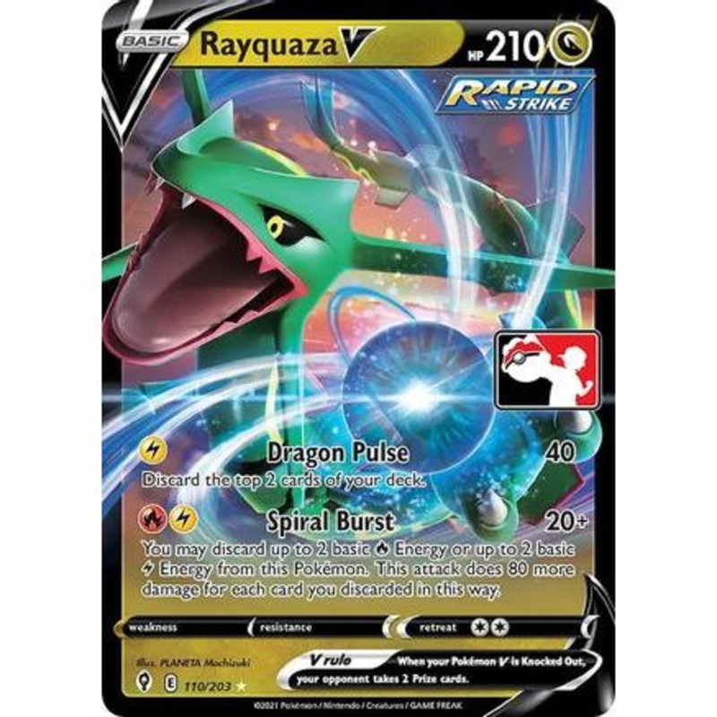 Rayquaza V 110 - Prize Pack Series Cards Holofoil