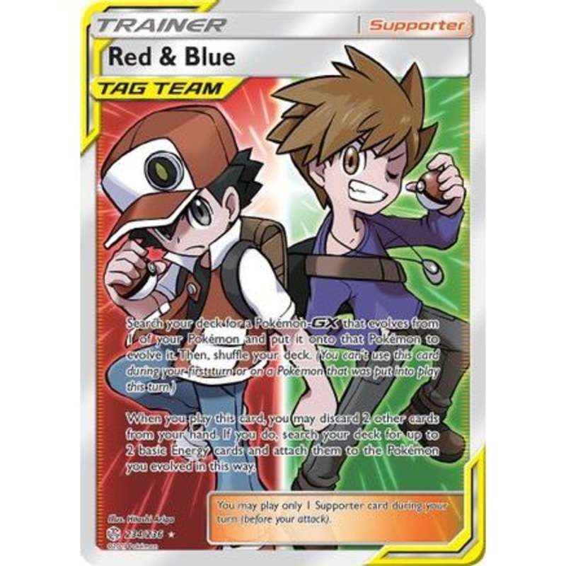 Red & Blue (Full Art) 234/236 - SM  Cosmic Eclipse Holofoil