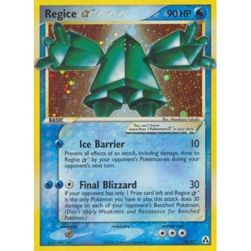 Regice Star 90/92 - Legend Maker Holofoil
