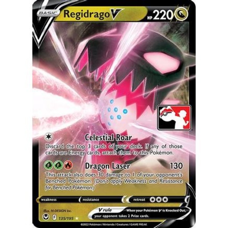 Regidrago V 135 - Prize Pack Series Cards Holofoil