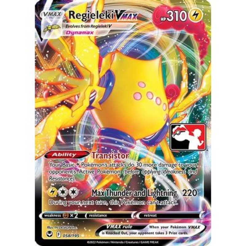 Regieleki VMAX 58 - Prize Pack Series Cards Holofoil