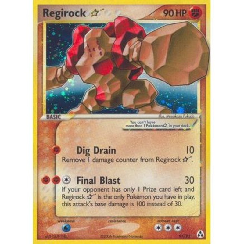 Regirock Star 91/92 - Legend Maker Holofoil