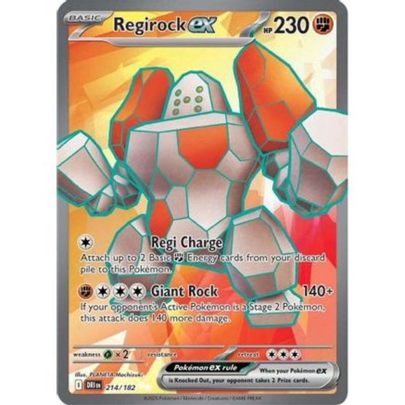 Regirock ex - 214/182 214 - SV10 Destined Rivals Holofoil