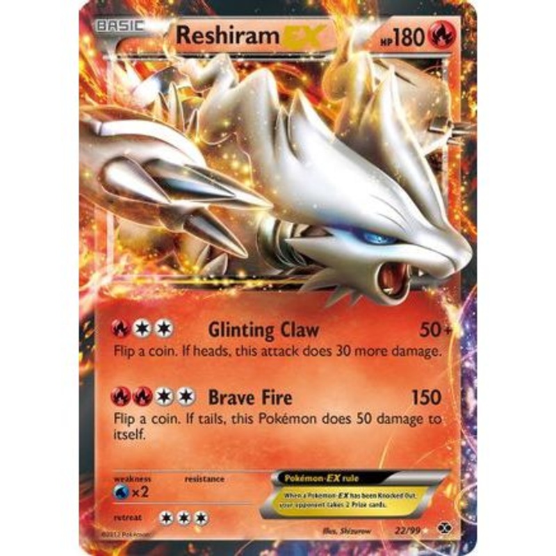 Reshiram EX 22/99 - Next Destinies Holofoil