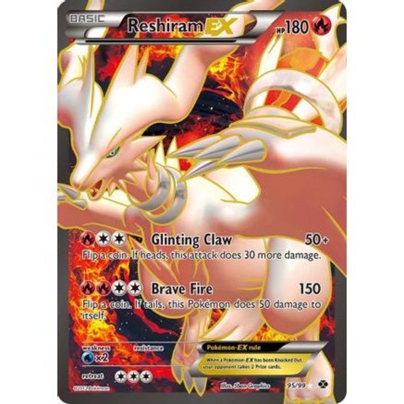Reshiram EX (95 Full Art) 95/99 - Next Destinies Holofoil