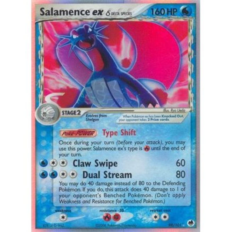 Salamence ex (Delta Species) 98/101 - Dragon Frontiers Holofoil