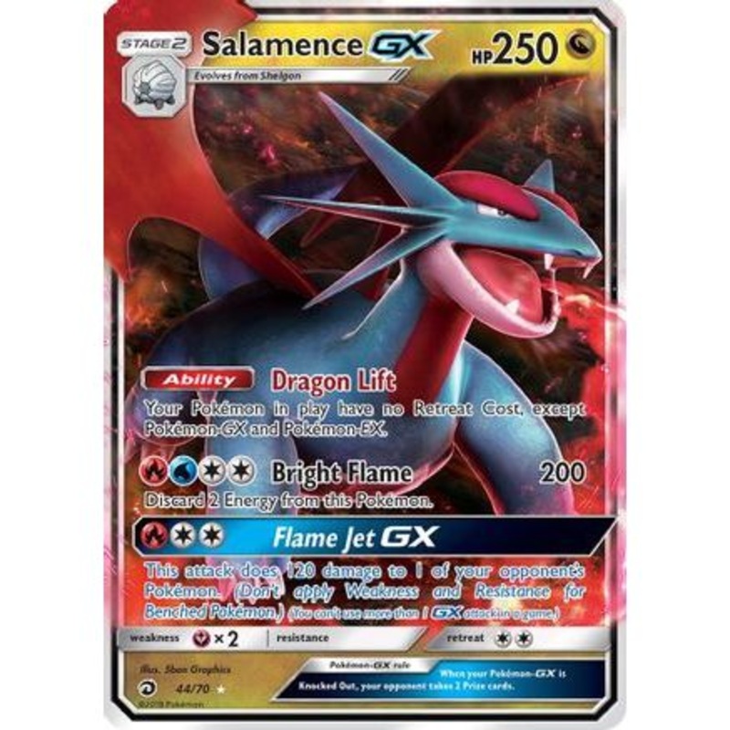 Salamence GX 44/70 - Dragon Majesty Holofoil