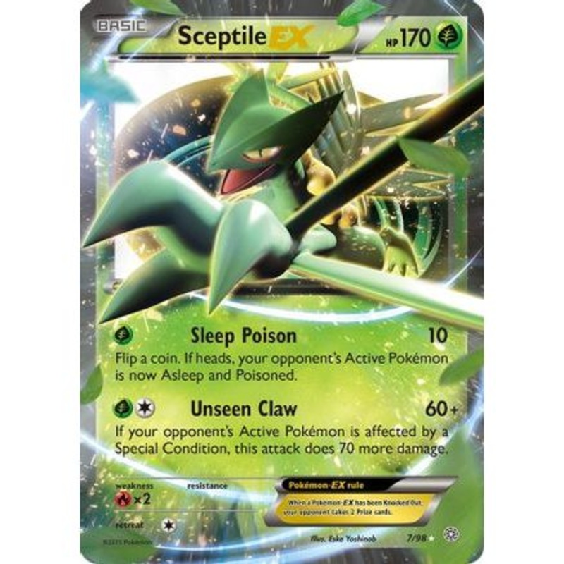 Sceptile EX 7/98 - XY  Ancient Origins Holofoil