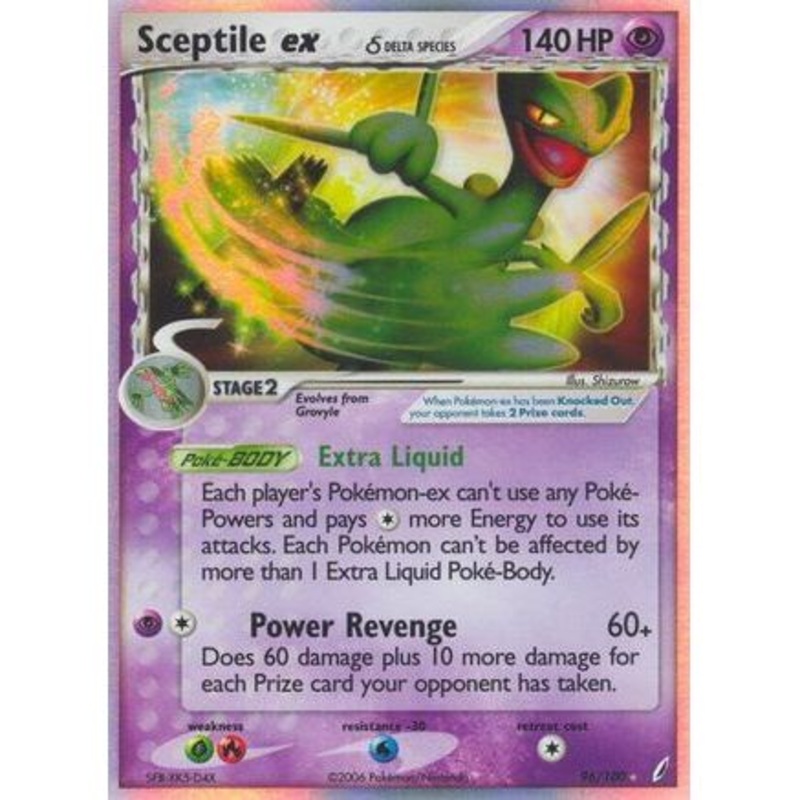 Sceptile ex (Delta Species) 96/100 - Crystal Guardians Holofoil