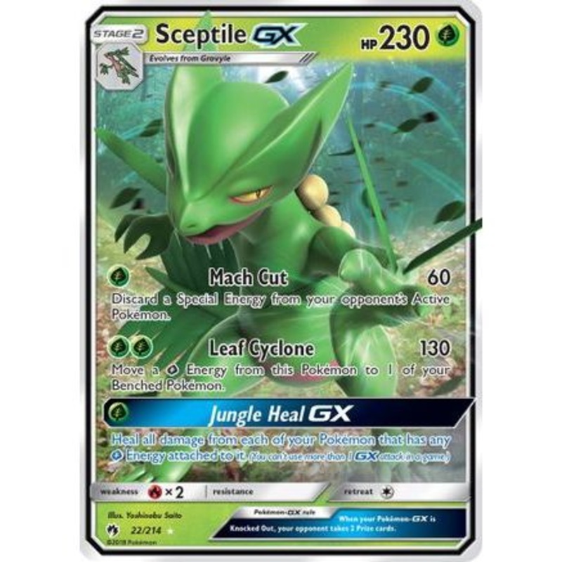 Sceptile GX 22/214 - SM  Lost Thunder Holofoil