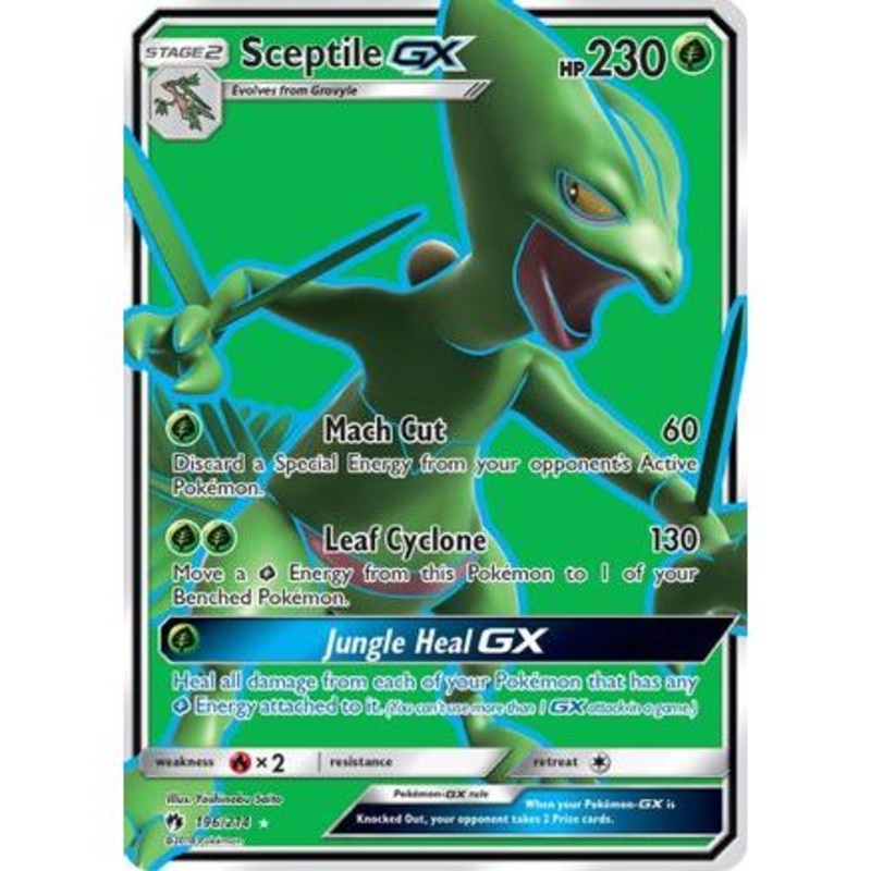 Sceptile GX (Full Art) 196/214 - SM  Lost Thunder Holofoil