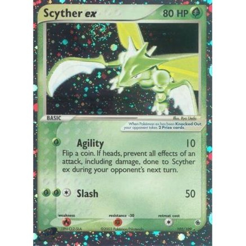 Scyther ex 102/109 - Ruby and Sapphire Holofoil