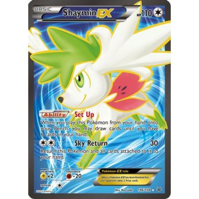 Shaymin EX (106 Full Art) 106/108 - XY  Roaring Skies Holofoil