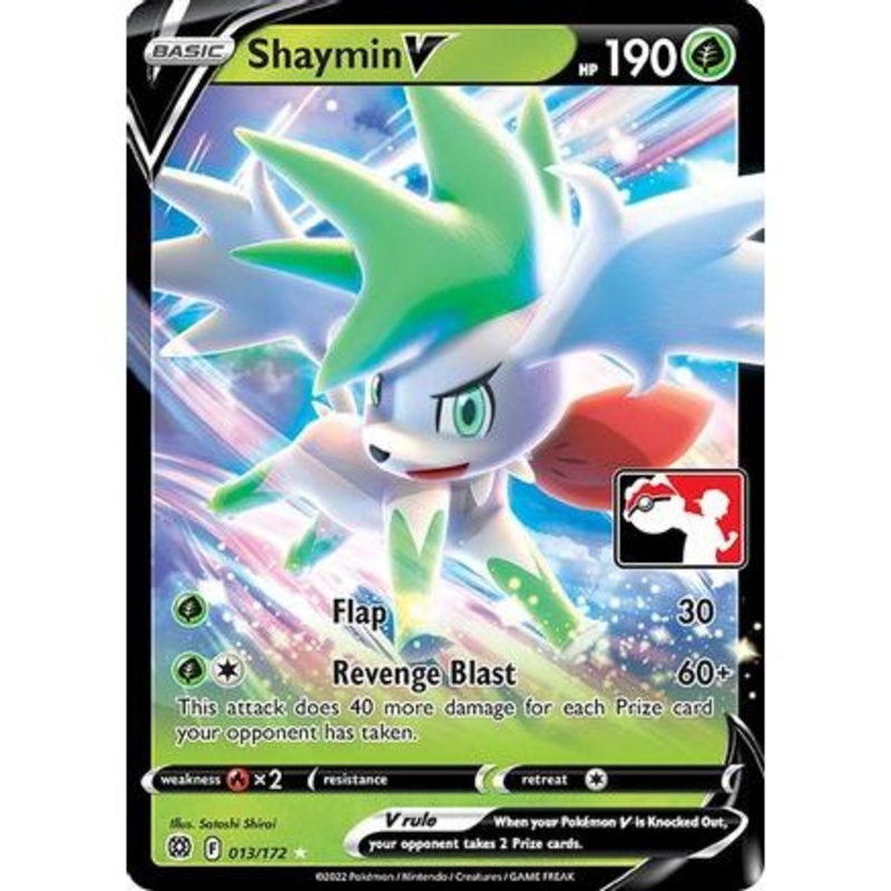 Shaymin V 13 - Prize Pack Series Cards Holofoil