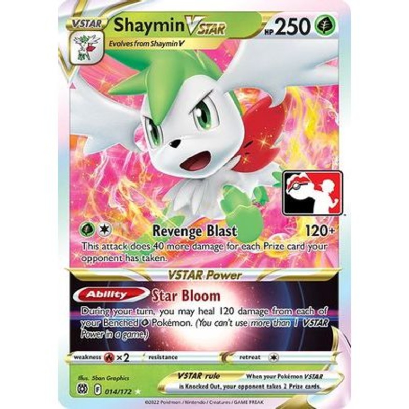 Shaymin VSTAR 14 - Prize Pack Series Cards Holofoil