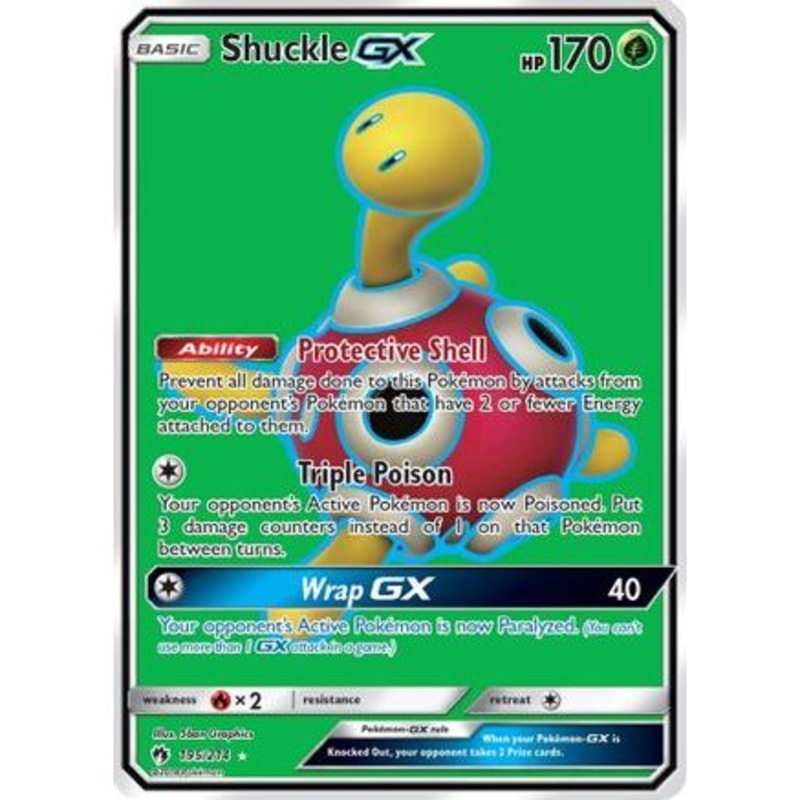 Shuckle GX (Full Art) 195/214 - SM  Lost Thunder Holofoil