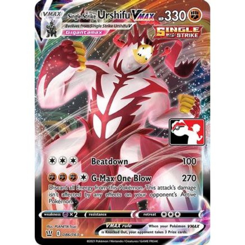Single Strike Urshifu VMAX 86 - Prize Pack Series Cards Holofoil